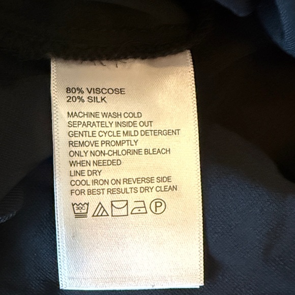 Tommy Bahama Velvet Silk blend Black Button Down Shirt Size XL - Picture 8 of 12